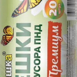 Пакеты д/мусора Ромашка Премиум 30л 20шт 7,3мкм черные арт.НМ302040-Э