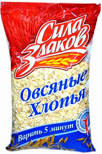 Хлопья Сила злаков овсяные м/у 400г