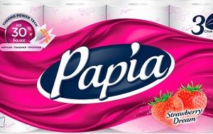 Бумага туалетная Papia Клубничная мечта 3-хсл 8шт