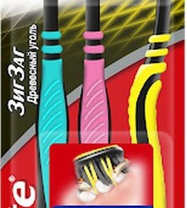 Зубная щетка Colgate Зиг-Заг древ.уголь2+1 шт