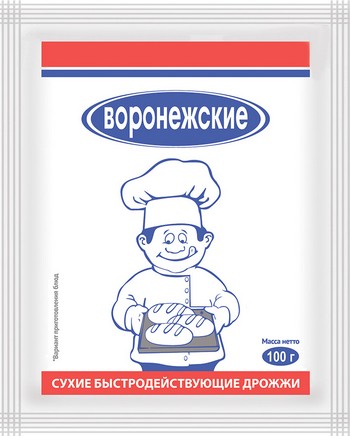 Дрожжи Воронежские хлебопекарные сухие м/у 100г