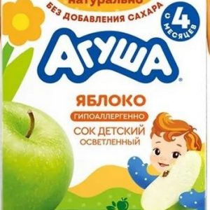 Сок Агуша яблоко осветл т/п 200мл