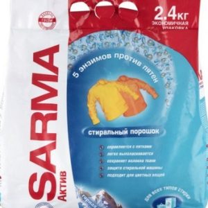 Порошок стиральный Sarma Active Горная свежесть д/всех типов стирки м/у 2,4кг