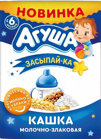 Каша Агуша Засыпайка молочно-злаковая т/п 190мл