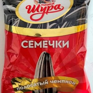 Семена подсолнечника Наша Шура Полосатый Чемпион жареные 200г