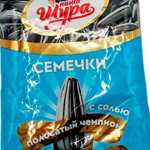 Семена подсолнечника Наша Шура Полосатый Чемпион жареные соленые 200г