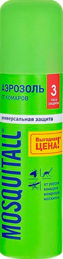 Аэрозоль Mosquitall Универсальная защита от комаров/мокрецов/москитов 150мл