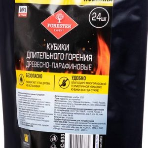 Кубики длительного горения Forester древесно-парафиновые 24шт BC-933