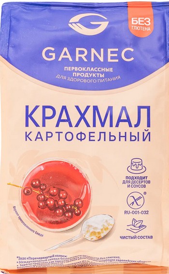 Крахмал Garnec картофельный без глютена 200г