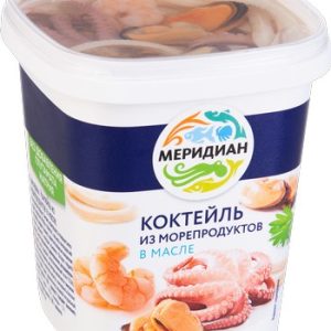 Коктейль Меридиан из морепродуктов в масле п/б 415г