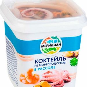 Коктейль Меридиан из морепродуктов в рассоле п/б 270г