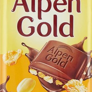Шоколад Alpen Gold молочный арахис и кукурузные хлопья 80г