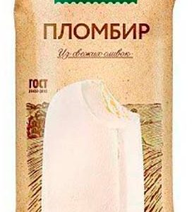 Мороженое Село Зеленое Пломбир Ванильный 15% эскимо 70г без змж