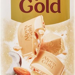 Шоколад Alpen Gold белый миндаль и кокос 80г