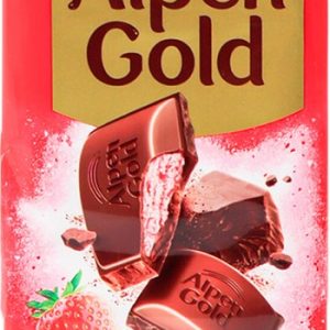 Шоколад Alpen Gold молочный клубнично-йогуртовая нач 80г