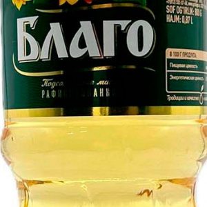 Масло подсолнечное Благо рафинированное дезодор 1с пэт 0,87л