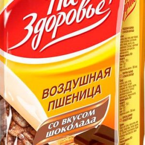 Воздушная пшеница Кунцево На Здоровье! со вкусом шоколада м/у 100г