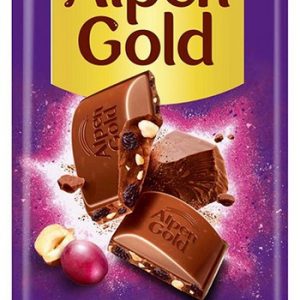 Шоколад Alpen Gold изюм, орех 80г