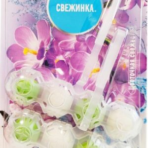 Блок д/унитаза Свежинка 4в1 цветочная свежесть 2х50г