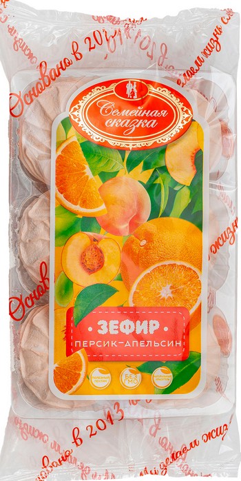 Зефир Семейная сказка Персик-Апельсин 290г