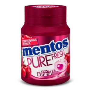 Жев.резинка Mentos Вишня банка 54г