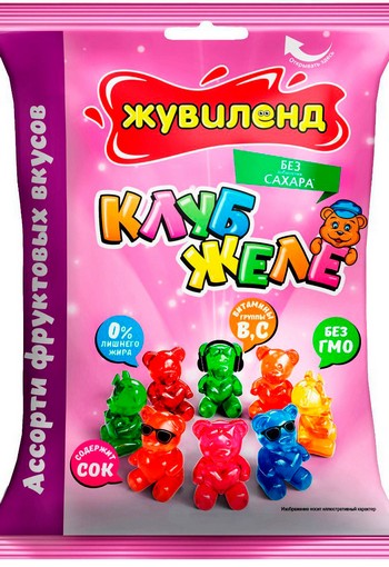 Мармелад Лаконд Жувиленд КлубЖеле б/сахара м/у 120г