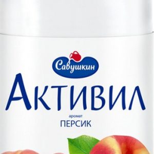 Бионапиток кисломолочный Савушкин Активил персик 2% 500г без змж