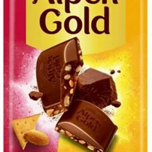 Шоколад Alpen Gold молочный соленый арахис и крекер 80г