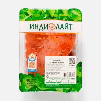 Филе ИндиЛайт индейки с томатами и орегано охл лоток гву 600г