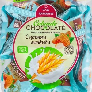 Конфеты Кобарре де Шоколат Мультизлаковые с цельным миндалем м/у 200г