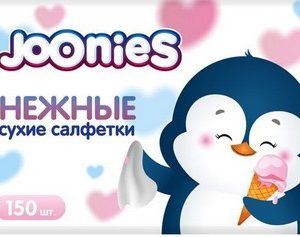 Салфетки Joonies сухие нежные 150шт