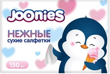 Салфетки Joonies сухие нежные 150шт