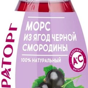 Напиток Мираторг морс из черной смородины пэт 0,37л