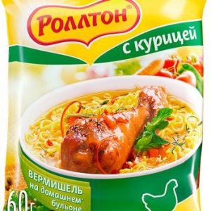 Вермишель Роллтон на дом бульоне с курицей м/у 60г