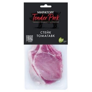 Стейк Томагавк Мираторг Tender Pork из свиной корейки на кости охл TF 360г