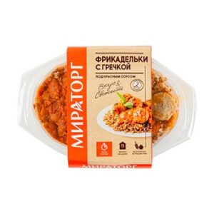 Фрикадельки Мираторг с гречкой под красным соусом охл 260г