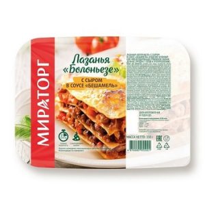 Лазанья Мираторг Болоньезе охл 350г
