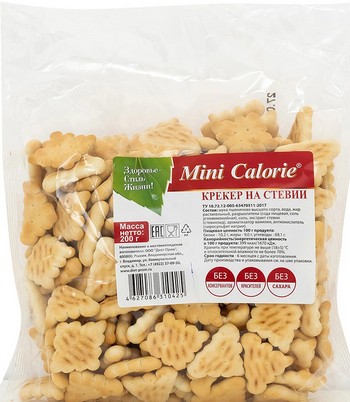 Крекер Mini Calorie на стевии 200г