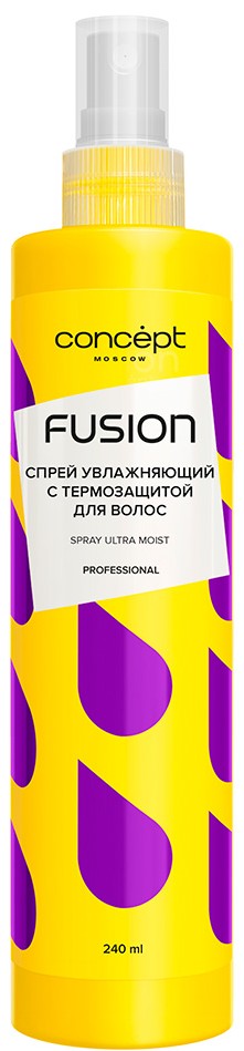 Спрей-маска д/волос Concept Fusion Ultra Moist увлажняющий с термозащитой 240мл
