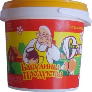 Продукт сметанный Бабулино ведерко 20% ведро 800г сзмж