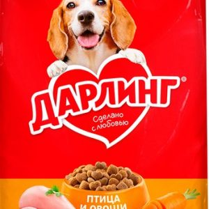 Корм д/собак Дарлинг птица-овощи 500г