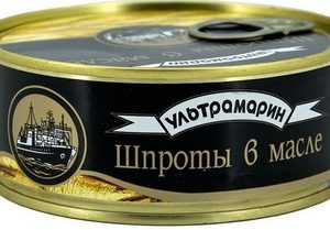 Шпроты Ультрамарин в масле ж/б ключ 240г