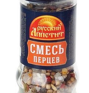 Перец Русский Аппетит смесь перцев горошек мельница 47г