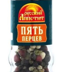 Перец Русский Аппетит 5 перцев горошек мельница 36г