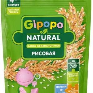 Каша Gipopo б/м рисовая м/у 180г