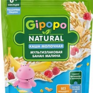 Каша Gipopo с/м мультизлаковая банан-малина м/у 170г