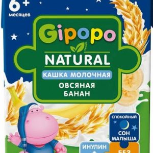 Каша Gipopo молочная овсяная банан т/п 200мл