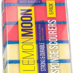 Губка д/посуды Lemon Moon 96х64х27мм 5шт арт.L005
