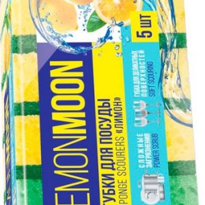 Губка д/посуды Lemon Moon Лимон 100х71х36мм 5шт арт.L114