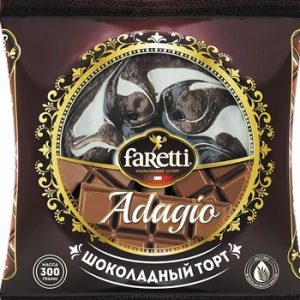 Торт Фаретти бисквитный Адажио шоколадный 300г